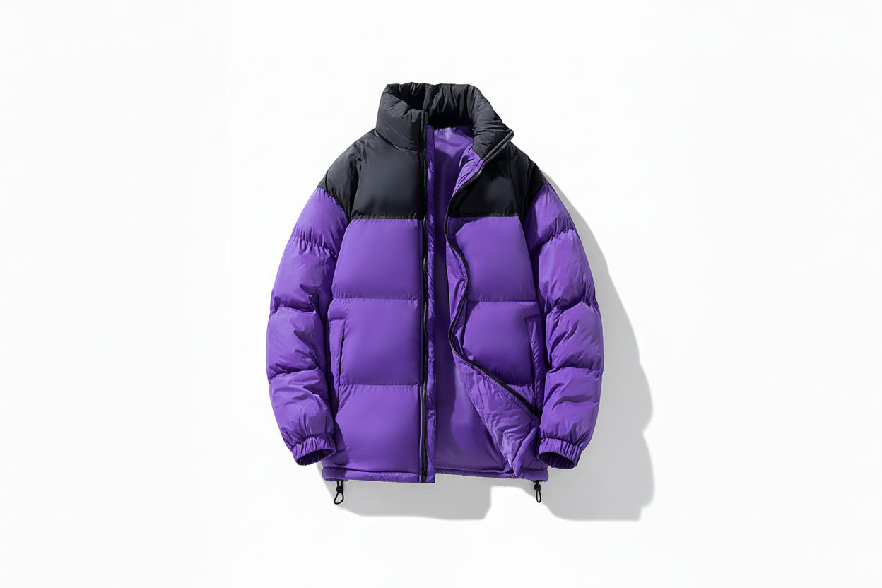 Men's Full Size Padded Zip Up Puffer Jacket Plus Size - Multi-products Solution